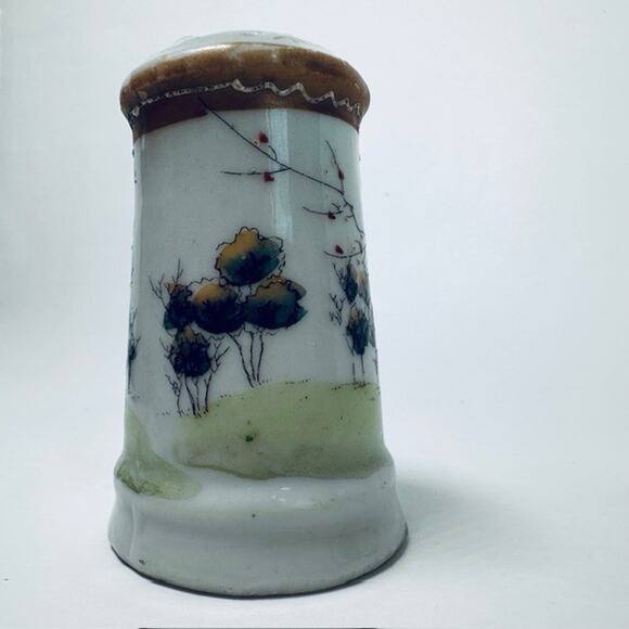 VTG Asian Inspired Hat Pin Display Holder Birds & Trees Retro Collectible 1920s - Picture 13 of 15